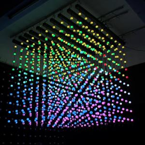 Wholesale 3m reel 24V ucs1903 addressable rgb 3d curtain pixel light 50mm Led Ball dmx globe bulbs strings from china suppliers