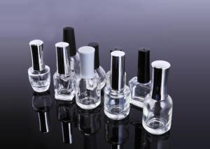 Wholesale Aluminum Caps Empty Glass Nail Polish Bottles , 10ml 12ml 15ml Empty Nail Polish Bottles from china suppliers