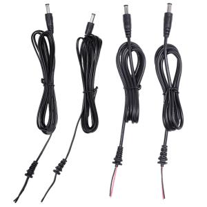 Wholesale Male And Female Power Cable Assemblies With Strain Relief DC 5.5mm X 2.1mm Barrel Jack from china suppliers