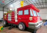 Customized Funny Firetruck Bounce House Inflatable Jumping House For Kids
