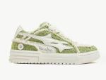 Custom Women Leather Sneaker Round Toe Canvas Denim Sneakers