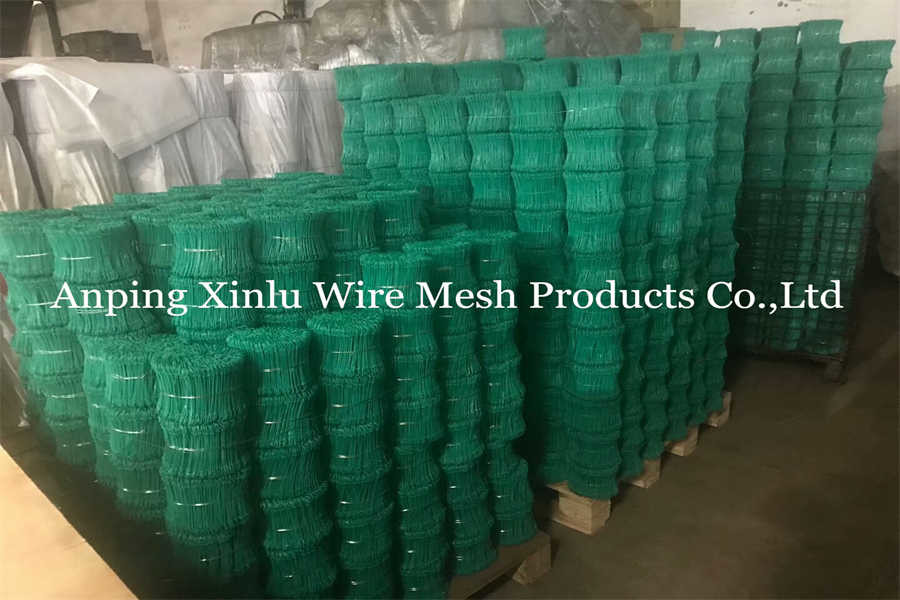 6 Inch Double Loop Tie Wire Anti Rust 1.0mm 16 Gauge Coloured PVC Coated Baling Tie Wire