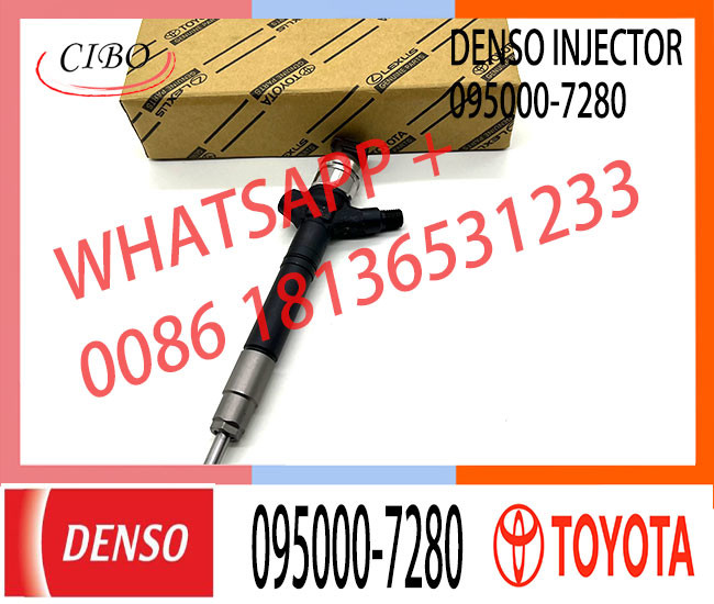 Diesel Common Rail Fuel Injector 095000-7640 095000-7630 095000-7280 095000-7270 for TOYO-TA 23670-0R170 23670-09290