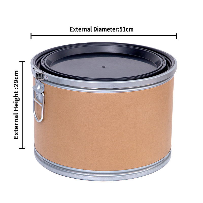 Sturdy Recyclable Fiber Optic Cable Drum Fiber Shipping Barrels With Plastic Lid