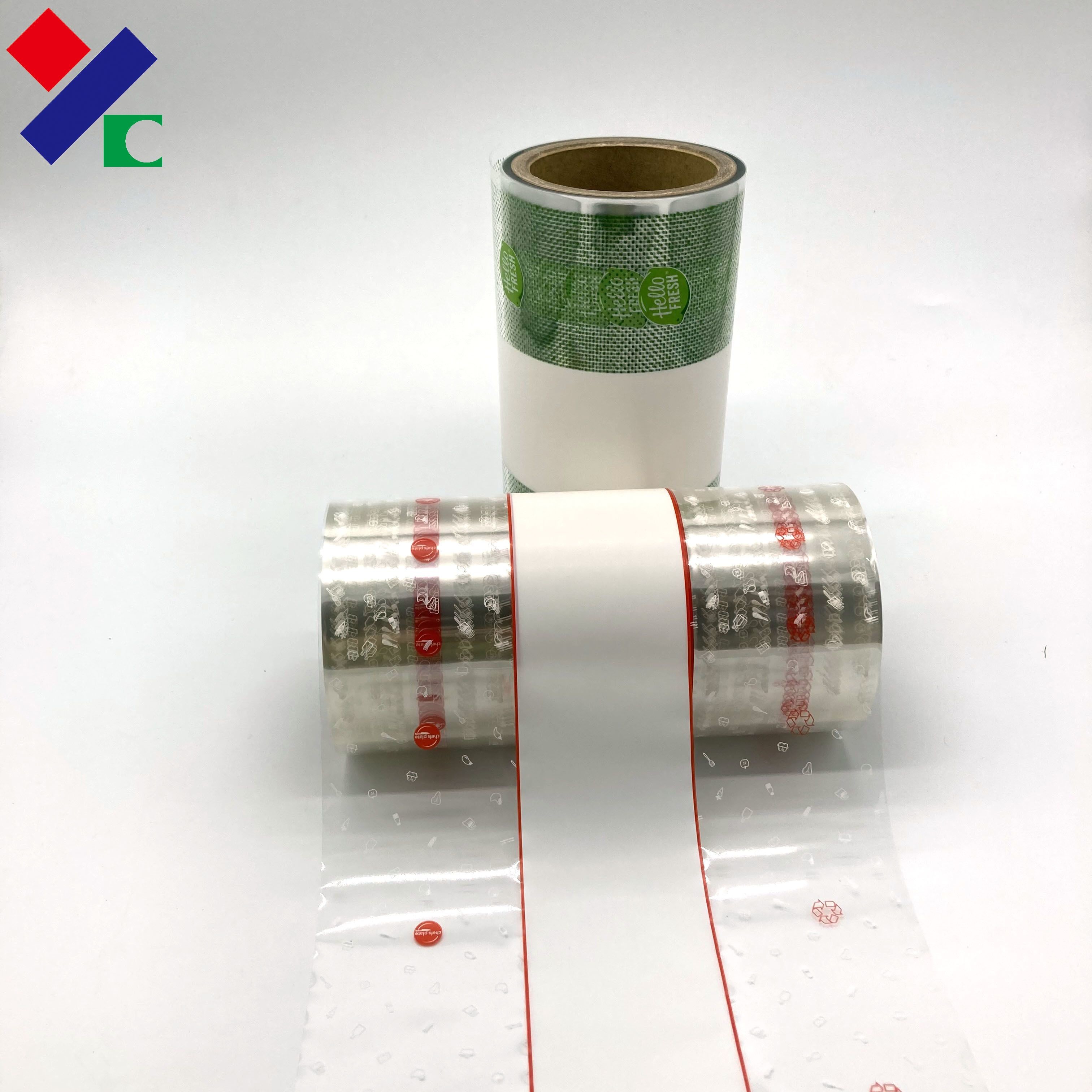 Clear Window Plastic Packaging Roll Film Food Grade Leak Proof