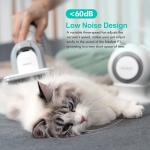 Electric Pet Hair Remover Trimmer Kit for Dogs and Cats Low Noise Vacuum