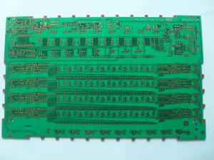 Green Automotive FM Radio RF Circuit Board , 6 Layers Perforated High Frequency PCB Board