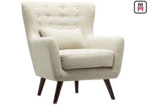 Wholesale Nordic Style Cozy Armrest Single Sofa Chair Comfortable Wood Leg For Home / Office from china suppliers