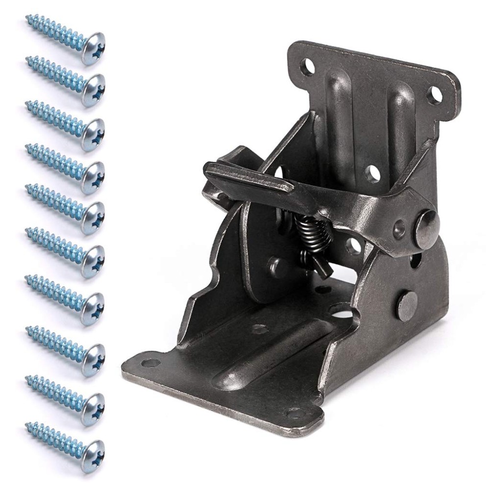Folding Table leg Extension Support for Table Bed Leg Bronze Steel Foldable Hinge