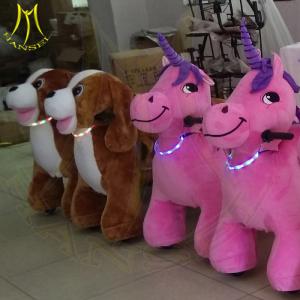 Wholesale Hansel amusement theme park equipment walking elecitric ride on unicorn from china suppliers