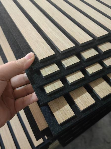 11mm 13mm 21mm Soundproof Wood Akupanel Natural Oak Acoustic Slat Wood Wall