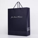 Custom Garment FSC Matte Printable Paper Bags White Black Color