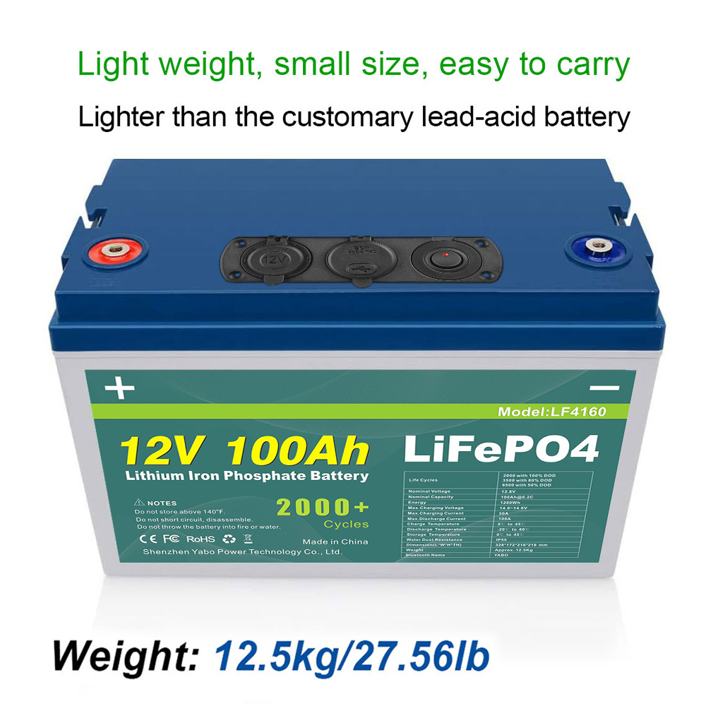 100ah Lifepo4 12v Battery Packs Solar Bms BOATS UPS Golf Carts