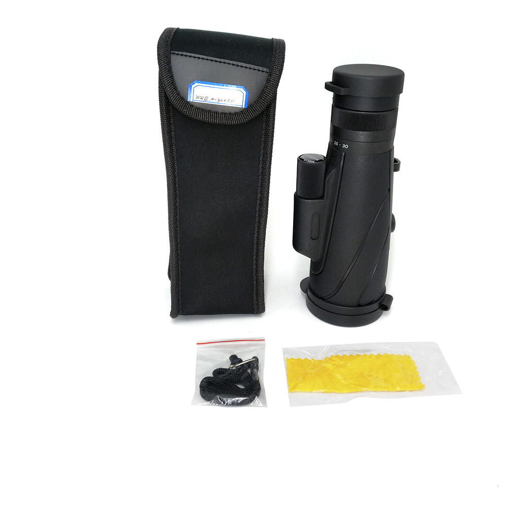 Birdwatching 10-30x50 Zoom Monocular Telescope Waterproof With BAK4 Prism