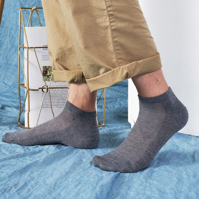 Plain Soft Breathable Mesh Summer Bamboo Socks Ankle Bamboo Fiber Socks