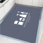 PU Leather Surface Waterproof Kitchen Runner Washable Non Skid Bathroom Mats
