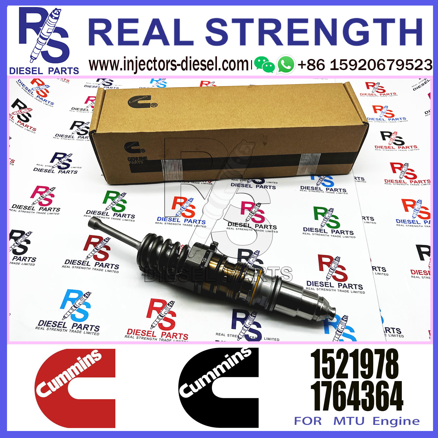 Diesel Injector Unit Injector 1473430 4076912 1521978 3331153 1764365 For Cummins