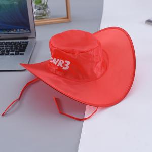 Wholesale Collapsible Cowboy Hat Foldable Nylon Bucket Hats Summer Promotional Item from china suppliers