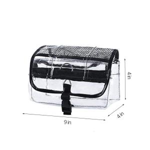 Wholesale 3 Zipper Compartments Clear Vinyl Travel Cosmetic Bag from china suppliers