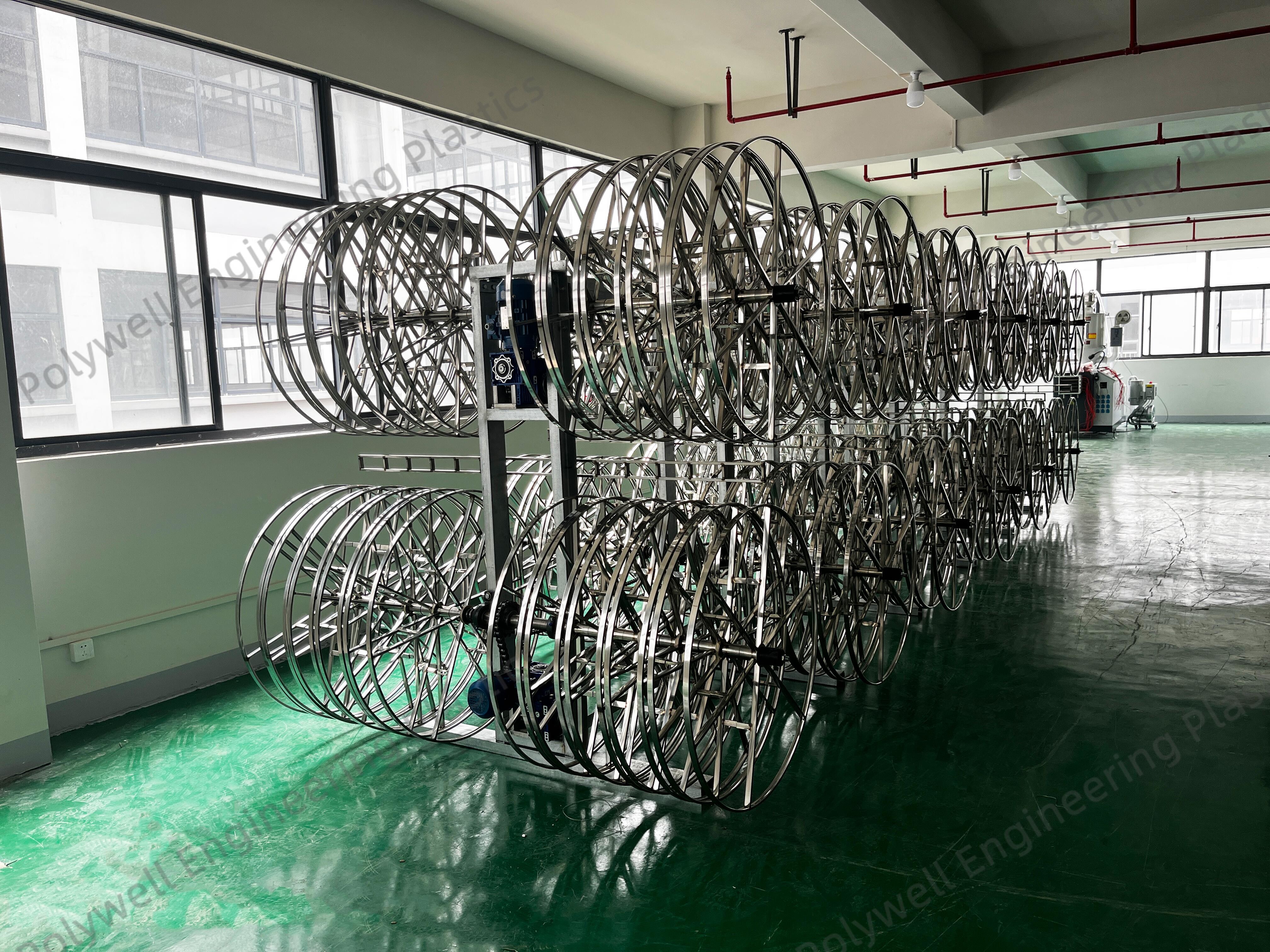 Single Screw Nylon Plastic Extrusion Machinery For PA66 GF25 Granules Profiles