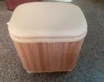 Natural Straw Household Storage Stool Grass Woven Ottoman Box Eco-Friendly Hand
