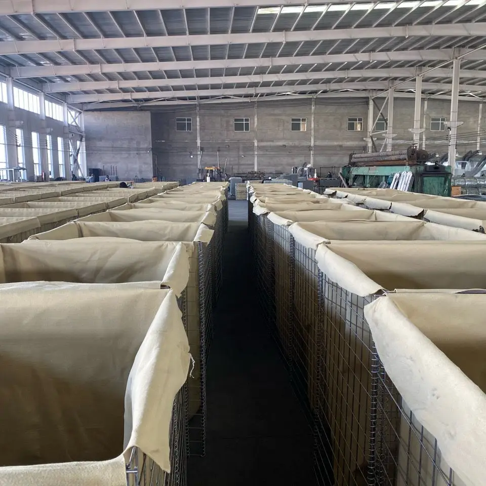 Media Blast Shield Wall Security Defense Blast Net Sand Containers Bunker Isolation