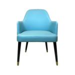 Modern Teal Leather Hotel Dining Chair Furnishings For Banquet Party