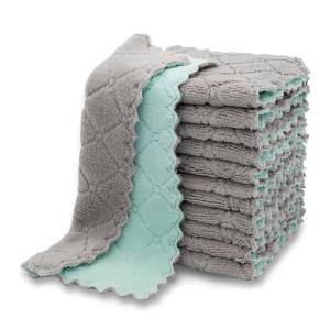 Wholesale Dishcloths Absorbent Coral Velvet Dishtowels Oil Washable Kitchen Cloth Dish from china suppliers