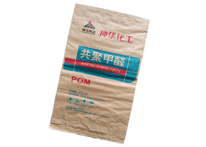 7 Printing Color Multiwall Kraft Paper Bags Moisture Proof Easy Opening 65g-130g/M2