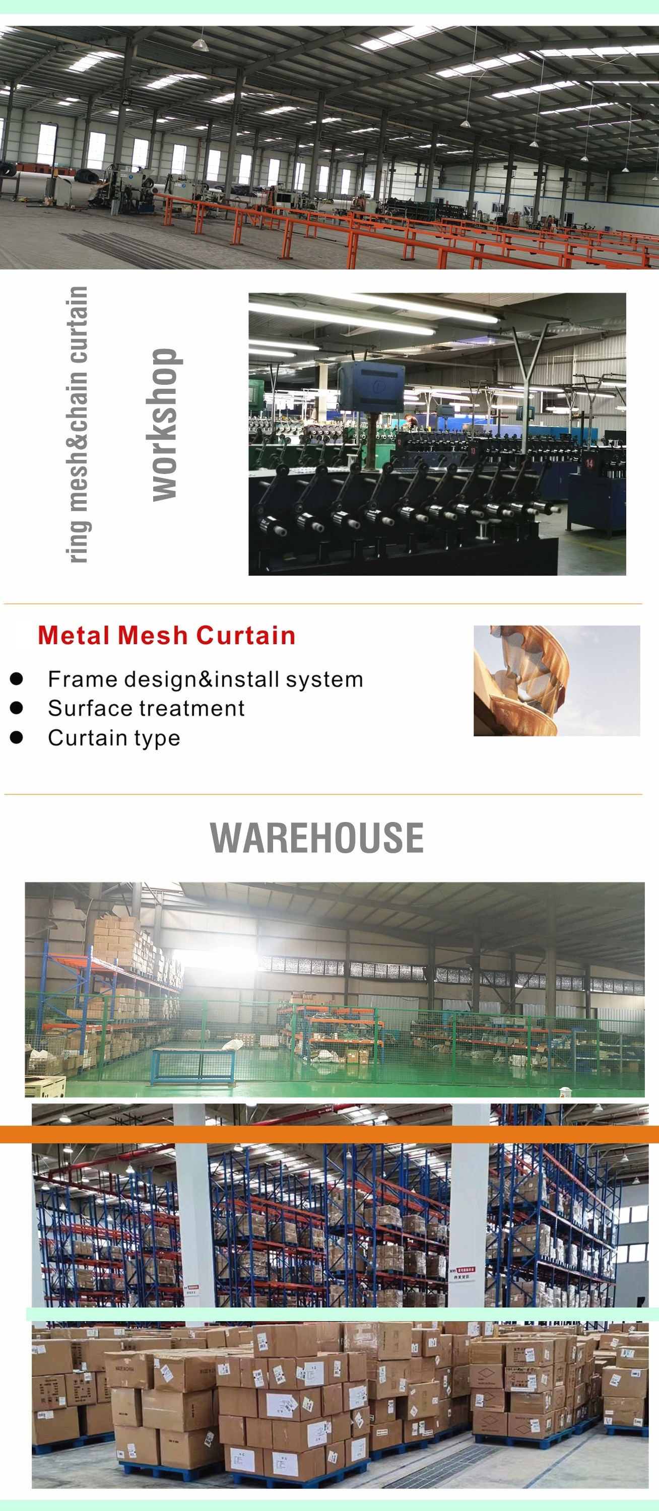Aluminum Metal Chain Curtain For Restaurant Decorative Partition Screen