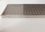 SS304 Steel Flooring Grating Press-Locked Trench Cover Size 20*4mm And 600mm