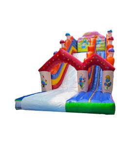 Wholesale Children Fun Park Inflatable Smurfs Large Slide For Rentals from china suppliers