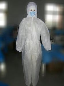 Wholesale Biohazard Medical Disposable Plastic Suit Protective Clothing With Hood from china suppliers