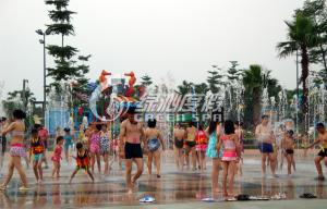 Wholesale Funny Aqua Park Equipment Watr Spray Fountain Group , Water Pool Toys from china suppliers