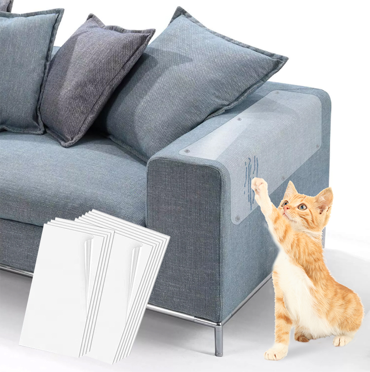 Pet Cat Training Scratching Guard Deterrent Furniture PVC Transparent Guard Protector