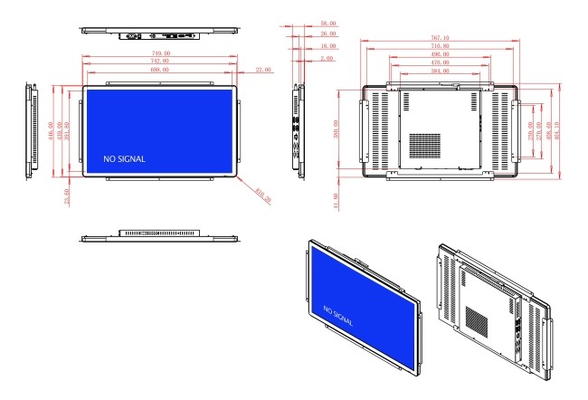 32-Inch Screen for Industrial Monitoring and Smart City Projects