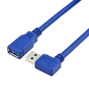 Wholesale High Speed 5Gbps 90 Degree Right Angle USB 3.0 Type A Male to Female USB 3.0 Extension Cable from china suppliers