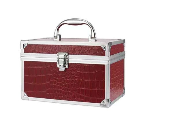 Makeup Suitcase Cosmetic Box Makeup Nails Polish Case Metal Cosmetic Case Mini