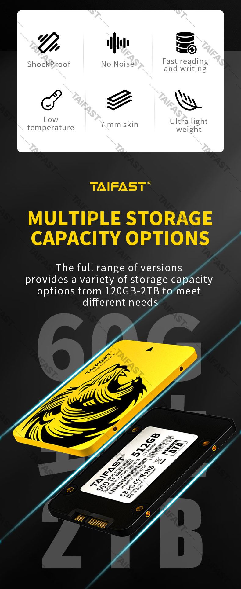 Taifast Internal QLC 2.5 Inch SSD For Laptop Notebook Sata 3.0 32gb 420 MB/S