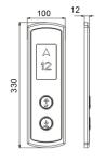 Safe Stainless Steel Lift LOP Panel For Passenger Elevator Spare Parts