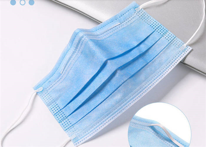 PM2.5 Disposable Protective Face Mask Fluid Resistant Odourless