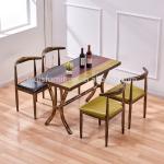 Commercial Modern Metal Dining Chairs , Dining Table Chairs Metal Legs