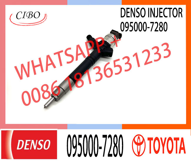Diesel injector 23670-09210 DCRI107640 Factory Supplying Top Quality Common Rail Injector 0950007280 095000-7280