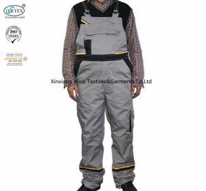 Wholesale Reflective Men khaki Fr Bib Overall Fire Retardant Protective Industrial Clothing from china suppliers