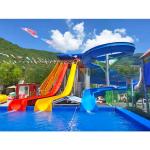 Fiberglass Big Rides Water Game Fun Play Spiral Slide Set Swimming Pool