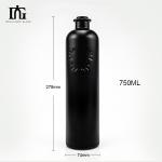 Acceptable Customer's Logo Tall Glass Liquor Bottle for Vodka Gin Tequila Brandy