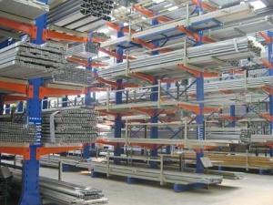 Wholesale Industrial Warehouse Long Pipe Cantilever Rack Steel Selective Racking from china suppliers