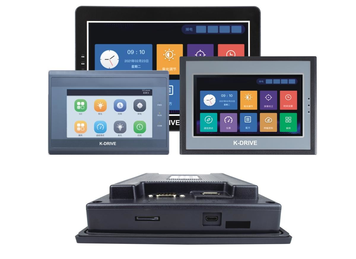 7 Inch Industrial HMI Touch Screen Plastic Material Multi Language