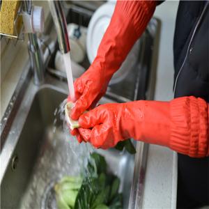 Wholesale Household Extra Long Sleeve Rubber Gloves High Latex Content For Daily cleaning from china suppliers