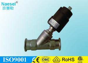 Wholesale Clamp Connection Piston Actuated Valve , Pneumatic Stanless Steel Seat Valve from china suppliers
